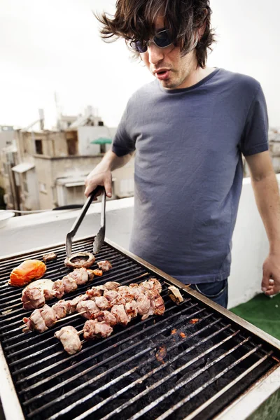 Rooftop Grillin' — 图库照片