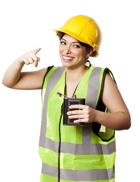 Bebida alcoólica Segurança Mulher — Fotografia de Stock