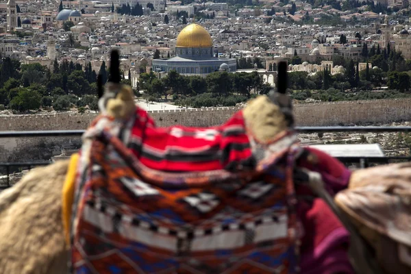 Hump de camello y cúpula de la roca — Foto de Stock