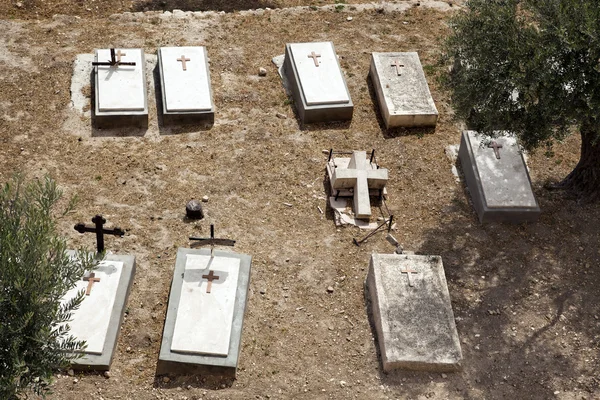 Zeytin Dağı Hıristiyan mezarlığı — Stok fotoğraf