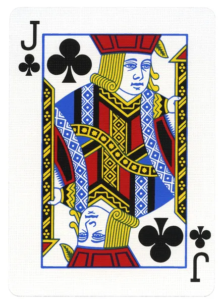 Giocare a carte - Jack of Clubs — Foto Stock