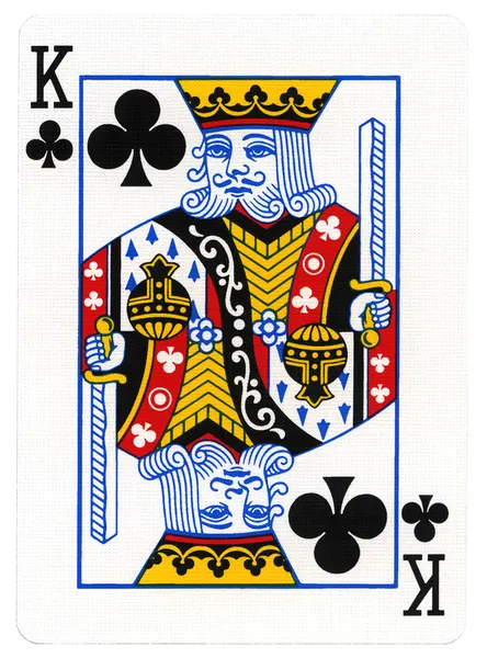 Spelkort - kung av klubben — Stockfoto