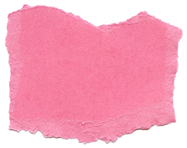 Papel de fibra rosa - bordes rotos — Foto de Stock