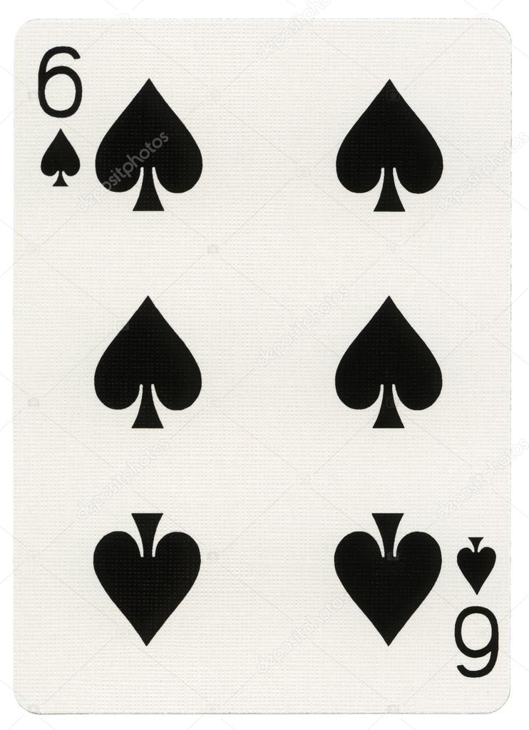 Playing Card - Six of Spades