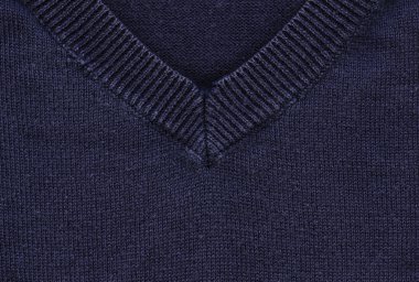 pamuklu kumaş dokusu - yaka ile lacivert