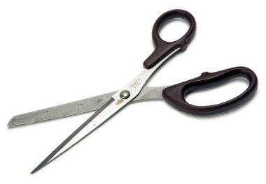 izole kirli kullanılan makas - açık