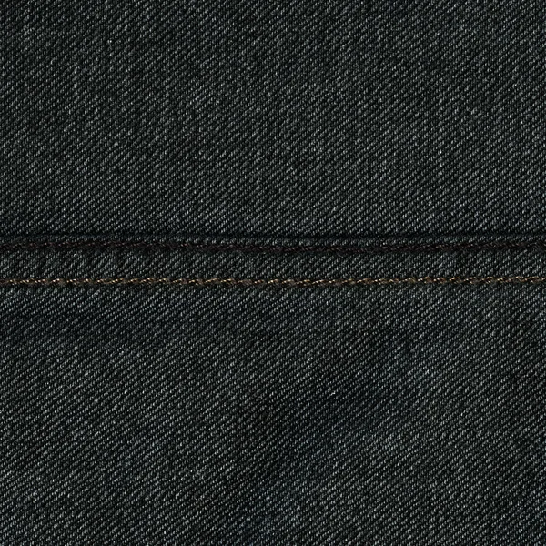 Denim Fabric Texture - Dark Gray With Seams — Stock Photo, Image