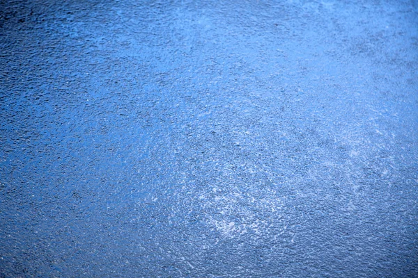 Azul Asfalto Molhado — Fotografia de Stock