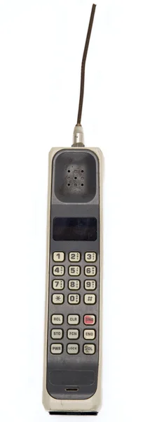 Geïsoleerde oude en vuile cellphone — Stockfoto