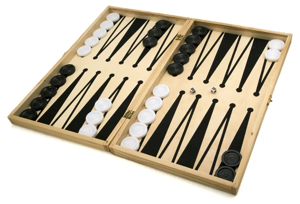 Conjunto de Backgammon aislado —  Fotos de Stock