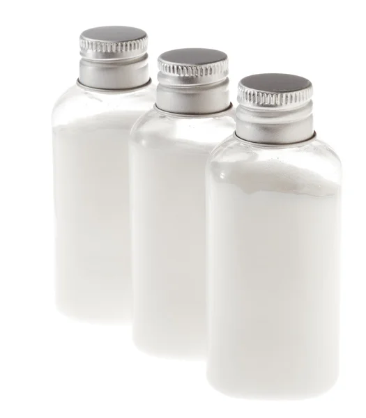 Botellas aisladas de crema blanca —  Fotos de Stock