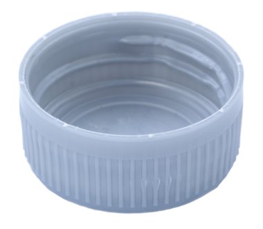 izole gümüş plastik kap