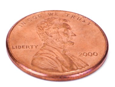 izole penny - her iki tarafın yüksek açı