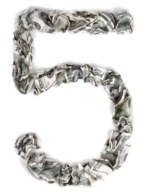 beş 5 - sıkışmasını 100 ABD dolarları