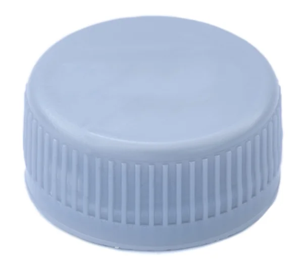 Isolated Silver Plastic Cap — Stock Photo, Image