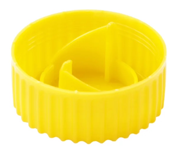 Izole sarı plastik kap — Stok fotoğraf