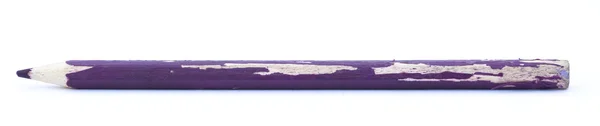 A used and bitten purple pencil — Stock Photo, Image