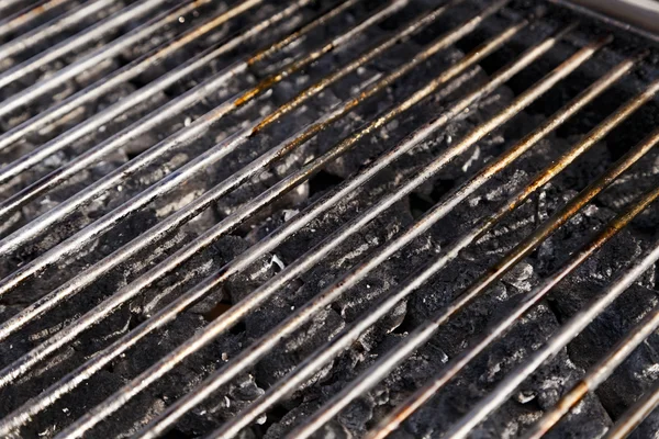 Grill Grate and Lava Stones — Stock Photo, Image