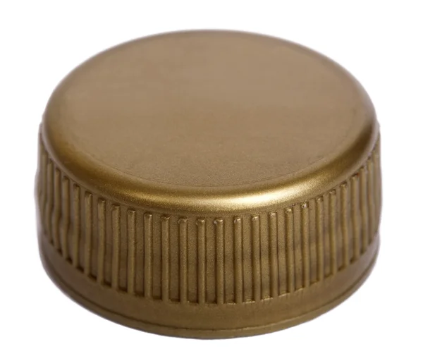 Isolated Gold Plastic Cap — Stock Photo, Image