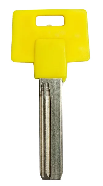 Ізольовані жовтий ключ — стокове фото