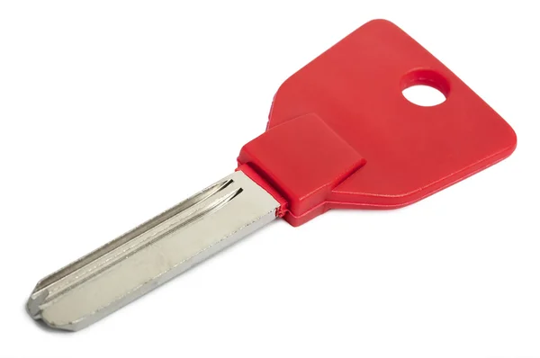 Isolierter roter Schlüssel — Stockfoto