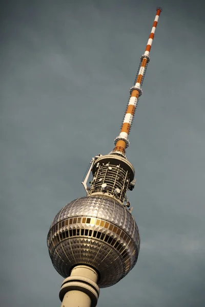 Berlín Torre de Televisión Fernsehturm Parte superior —  Fotos de Stock