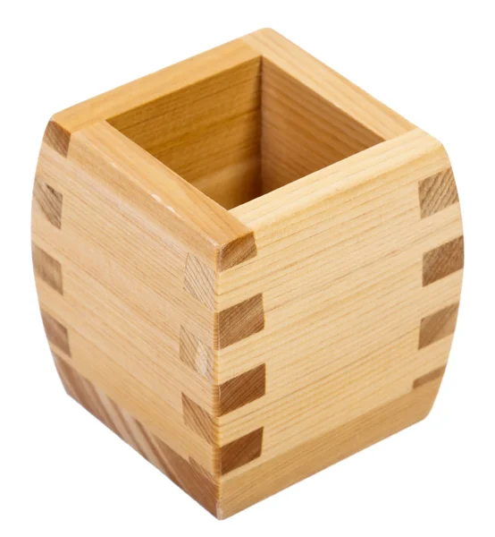 Houten sake cup — Stockfoto