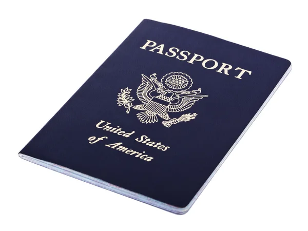 Passaporte americano isolado — Fotografia de Stock