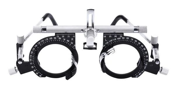 Изолированные очки для тестирования зрения — стоковое фото