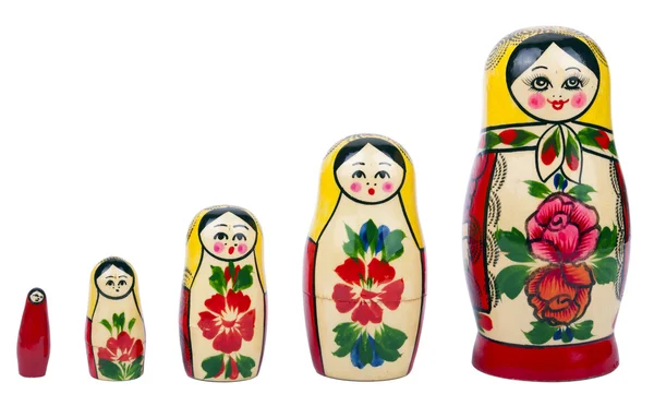 Matrioska - Muñecas rusas anidadas —  Fotos de Stock
