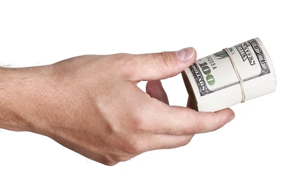 Giving Out Cash - Folded — Stock Photo, Image