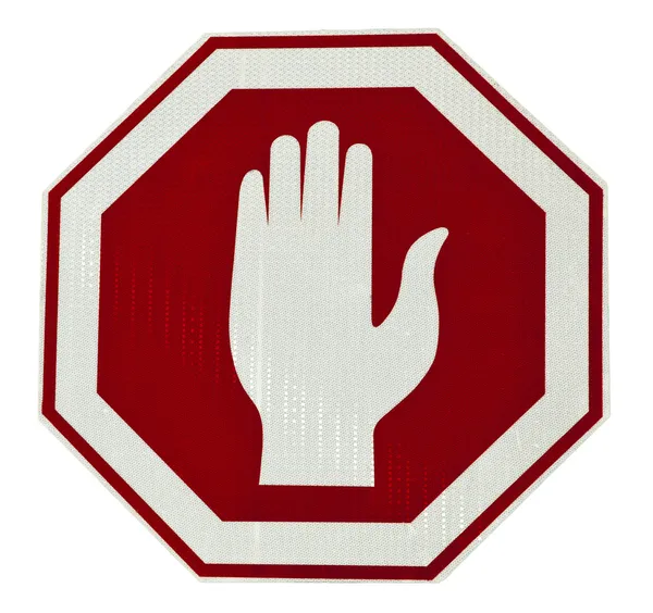 Isolated Stop Sign — Stock Photo, Image