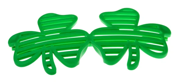 St. Patrick Funky Clover Lunettes de soleil rayées — Photo