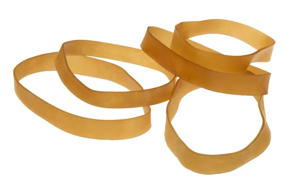 Geïsoleerde rubber bands — Stockfoto