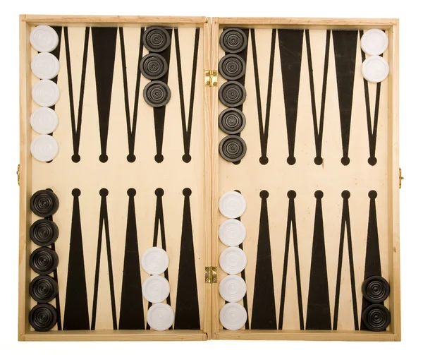 Conjunto de Backgammon aislado —  Fotos de Stock