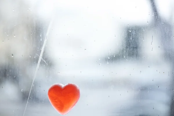 Rainy Heart — Stock Photo, Image