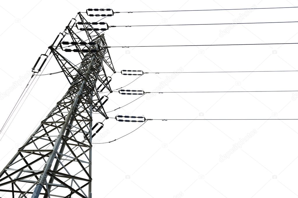 Isolated Electricity Pylon
