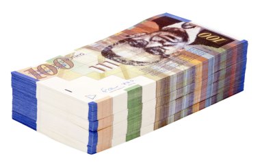 izole 100 NIS faturaları yığını