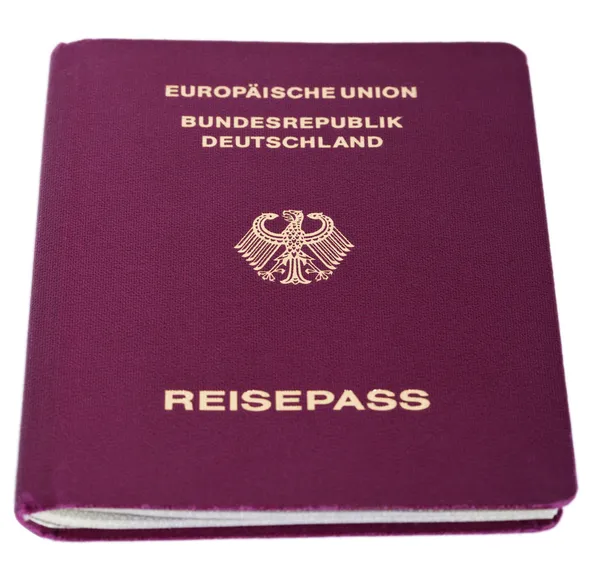 Isolated German Passport — Stock Photo, Image