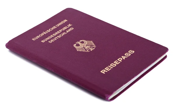 Pasaporte alemán aislado —  Fotos de Stock