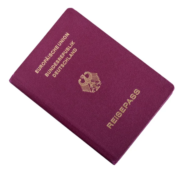 Pasaporte alemán aislado — Foto de Stock