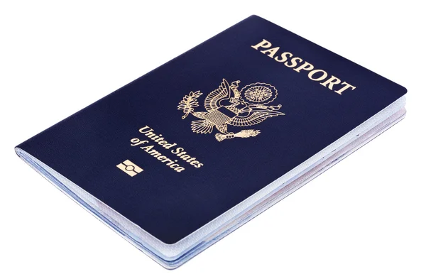 Passaporte americano isolado — Fotografia de Stock