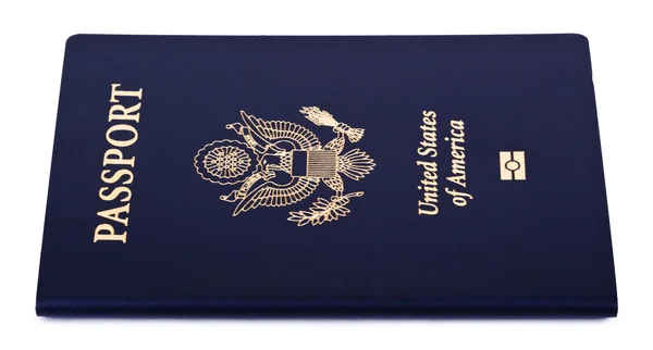 Passaporte americano isolado — Fotografia de Stock