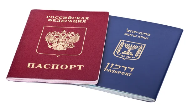 双重国籍-俄罗斯和以色列 — 图库照片