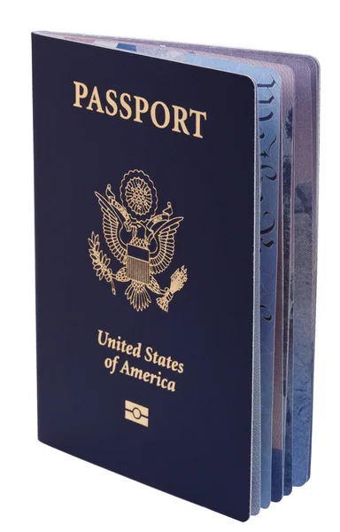 Pasaporte americano aislado — Foto de Stock