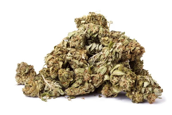 Isolierter Marihuana-Haufen — Stockfoto