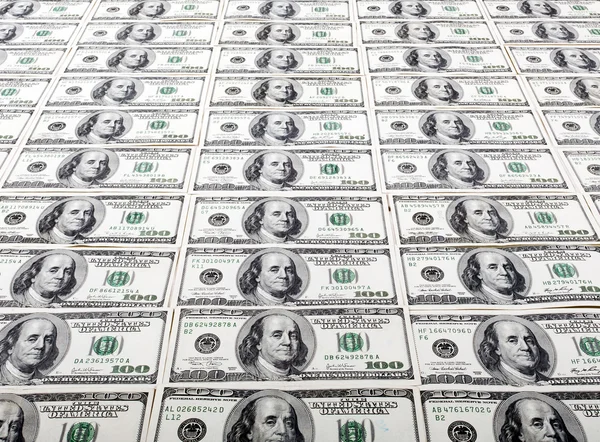 USA Hundred Dollars Bills — Stock Photo, Image