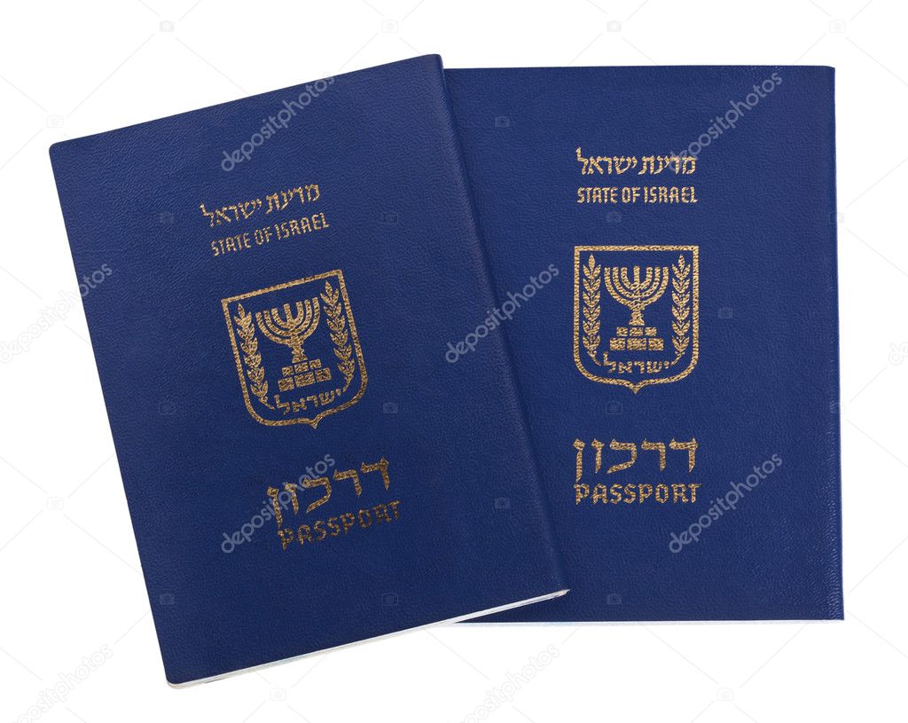 Isolated Israeli Passports