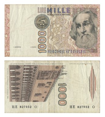 İtalyan 1000 liret para Not üretilmiyor