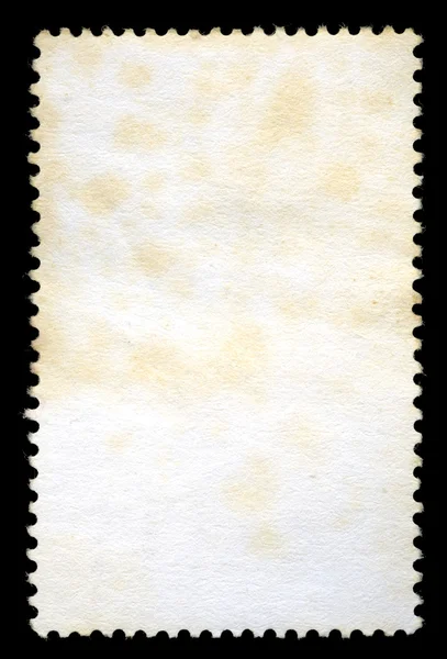 Carimbo postal em branco isolado — Fotografia de Stock
